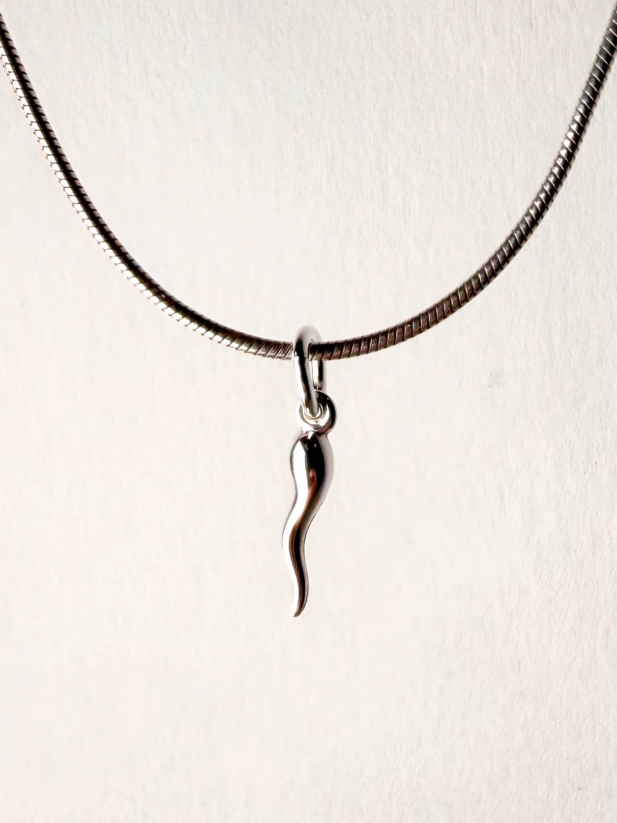 Cornicello Italian Horn Charm | Sterling Silver