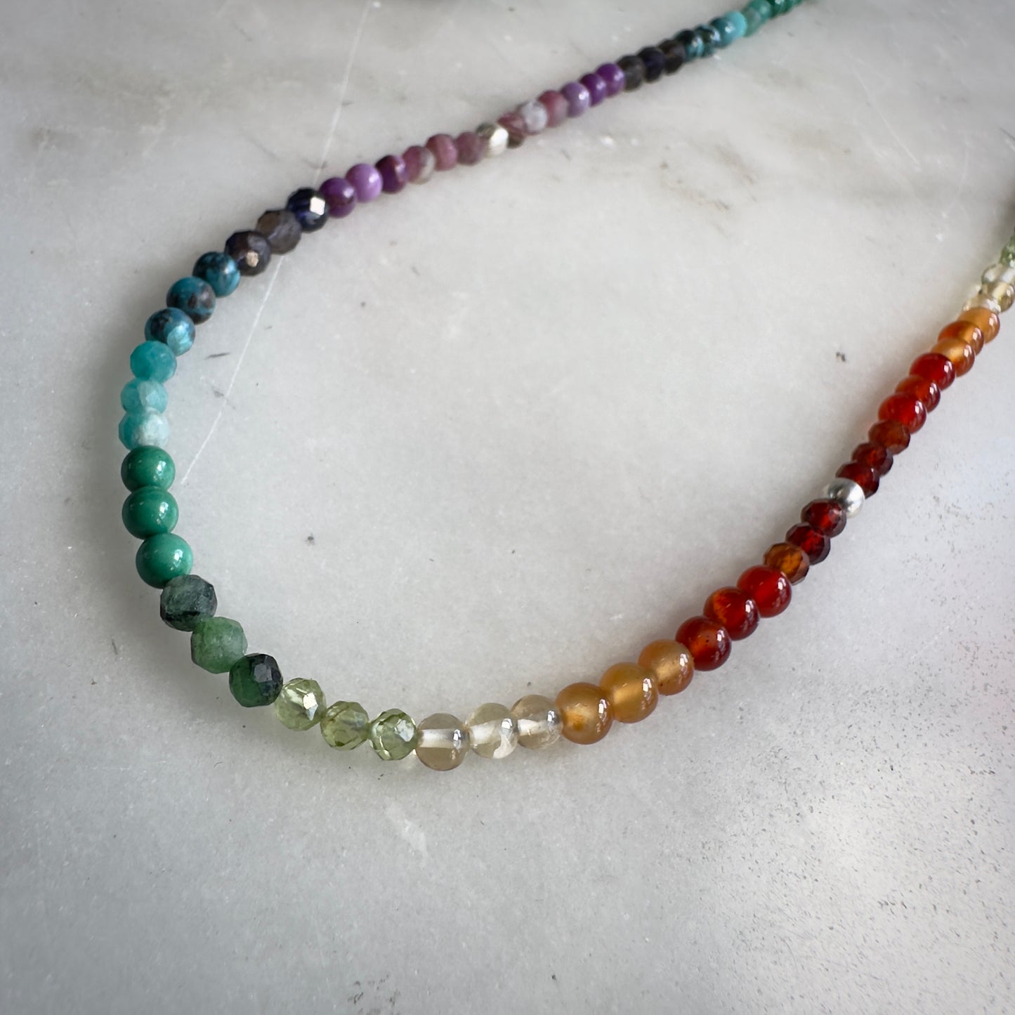 Rainbow Gemstone Necklace