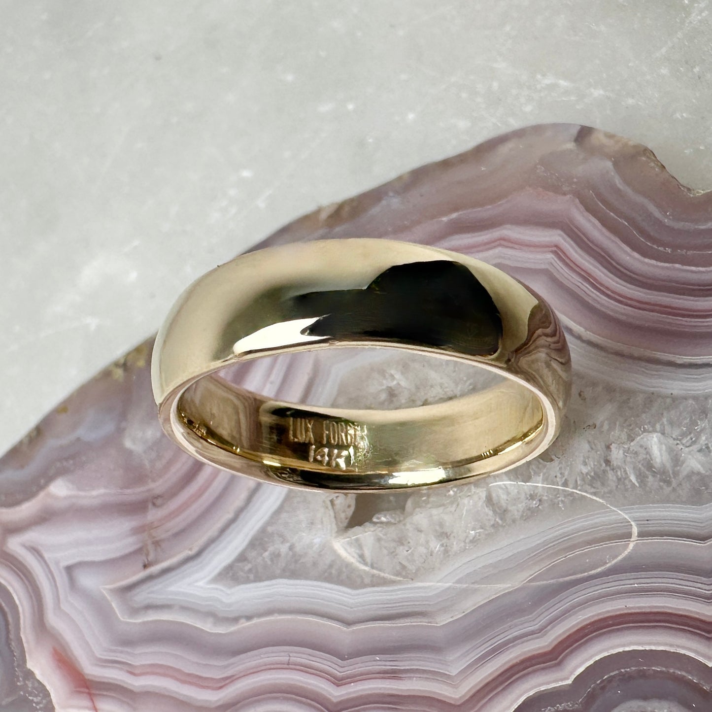 Classic Polished Band | 14k Yellow Gold