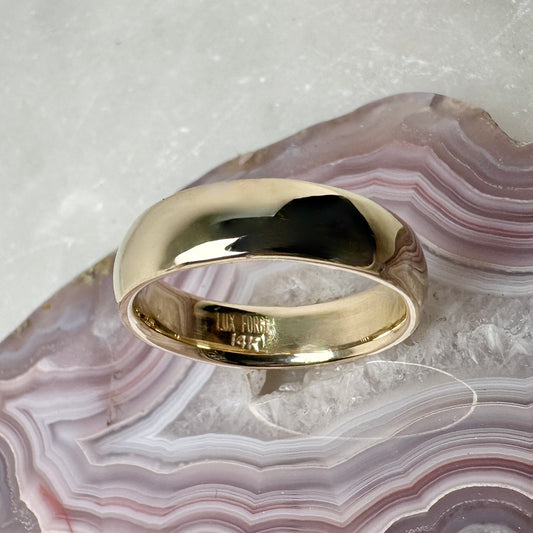 Classic Polished Band | 14k Yellow Gold