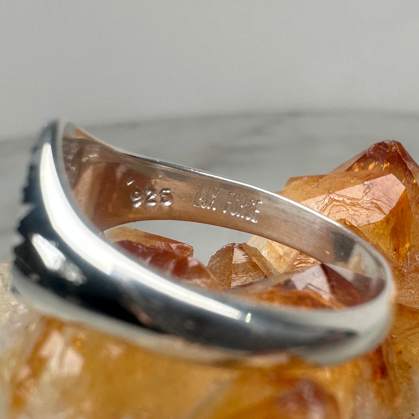 Garnet Sunburst Signet Ring | Sterling Silver