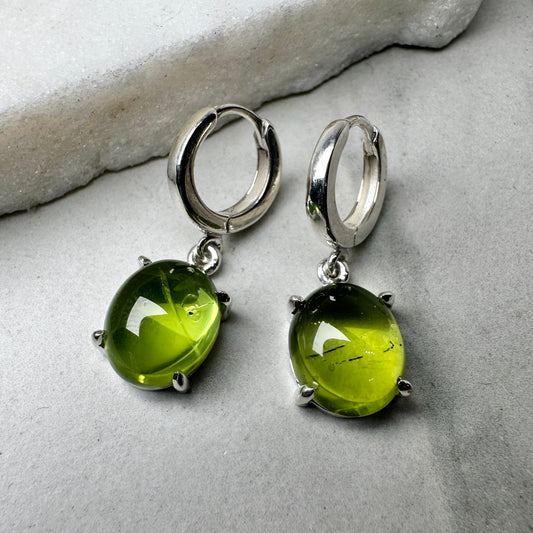 Peridot Dangle Earrings | Sterling Silver