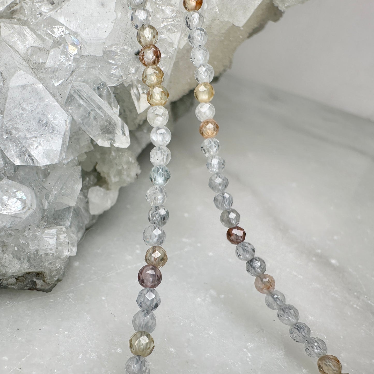 Natural Zircon Necklace | Sterling Silver