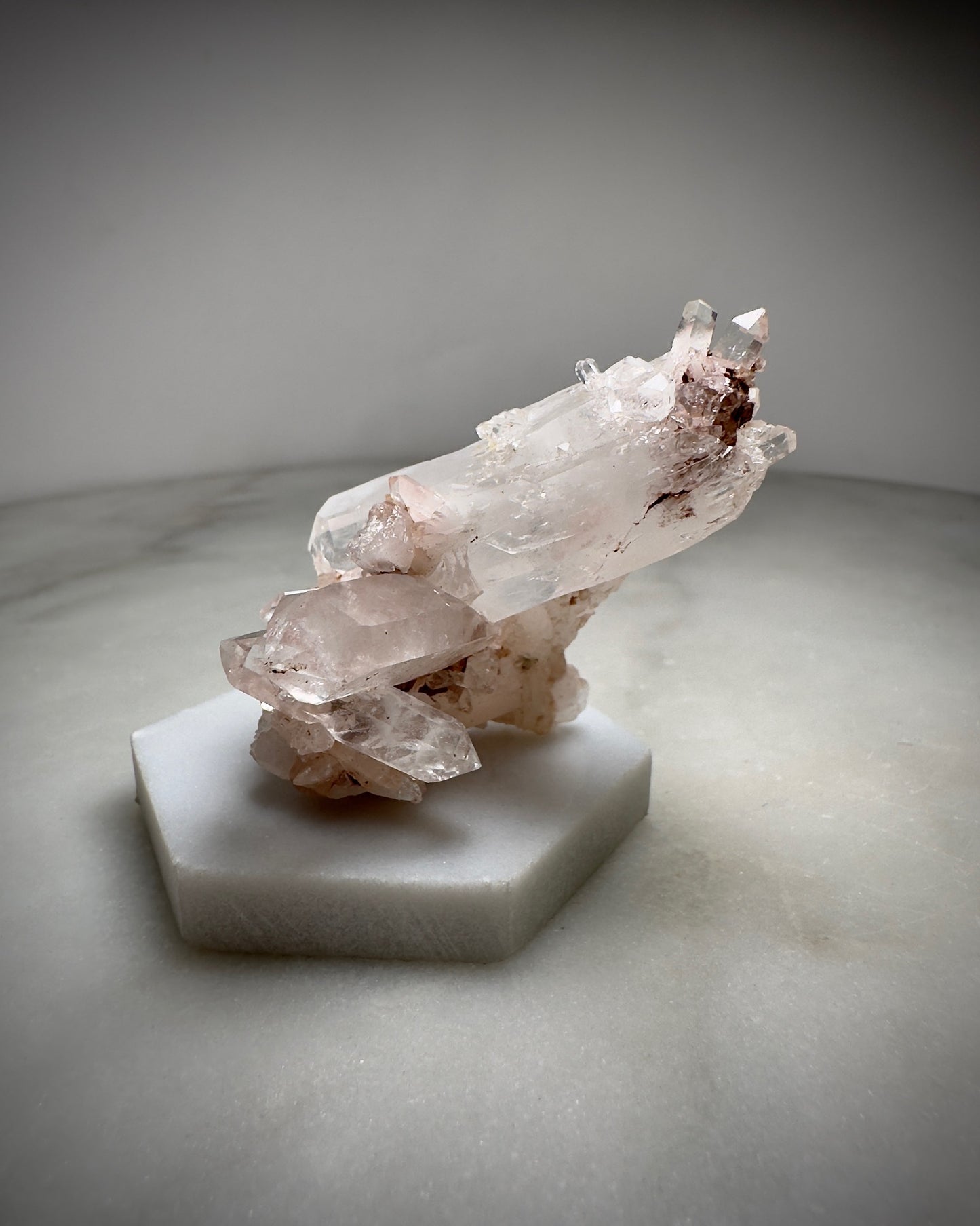 Pink Lemurian Quartz (Small Cluster)