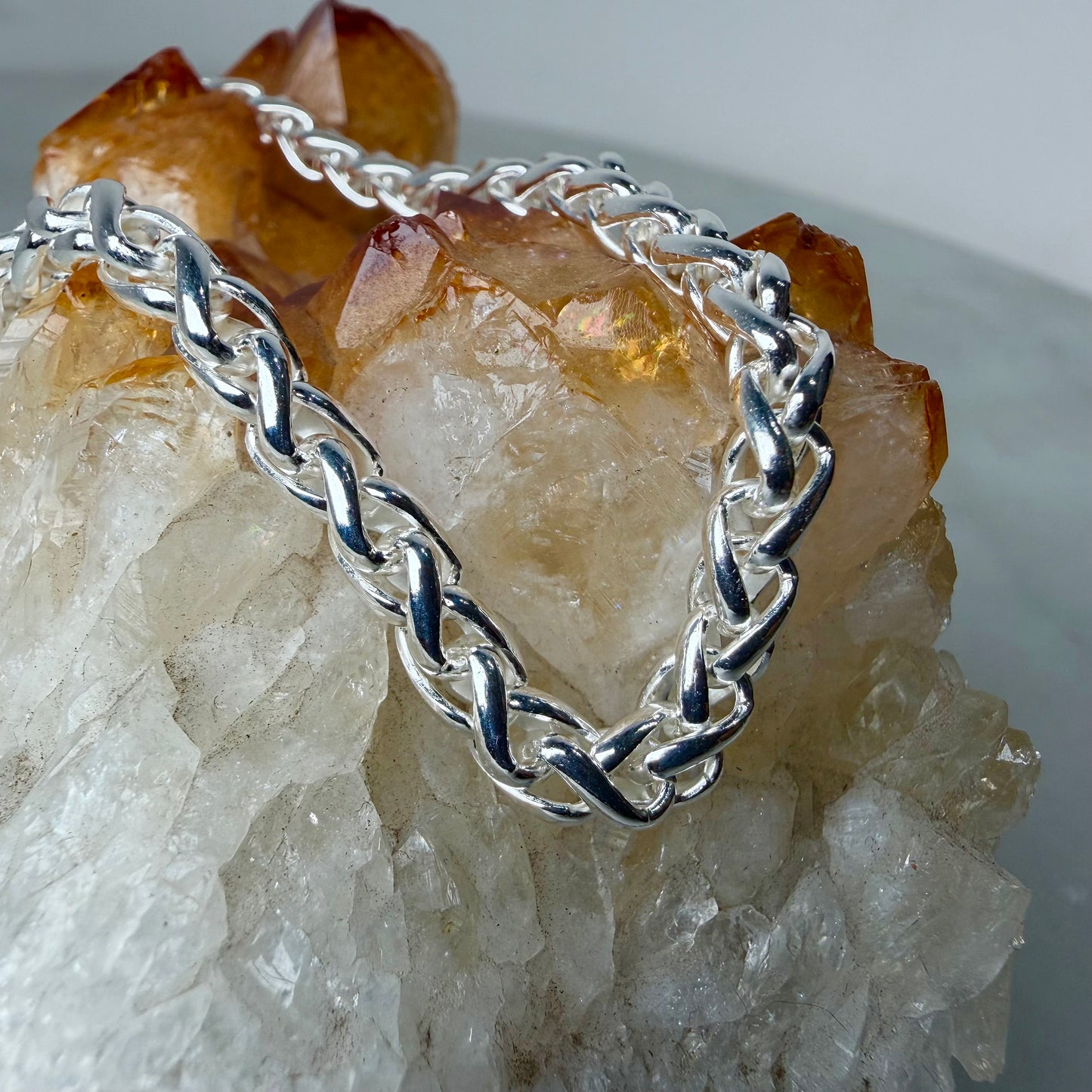 Wheat Chain Bracelet | 4mm Wide | Sterling Silver
