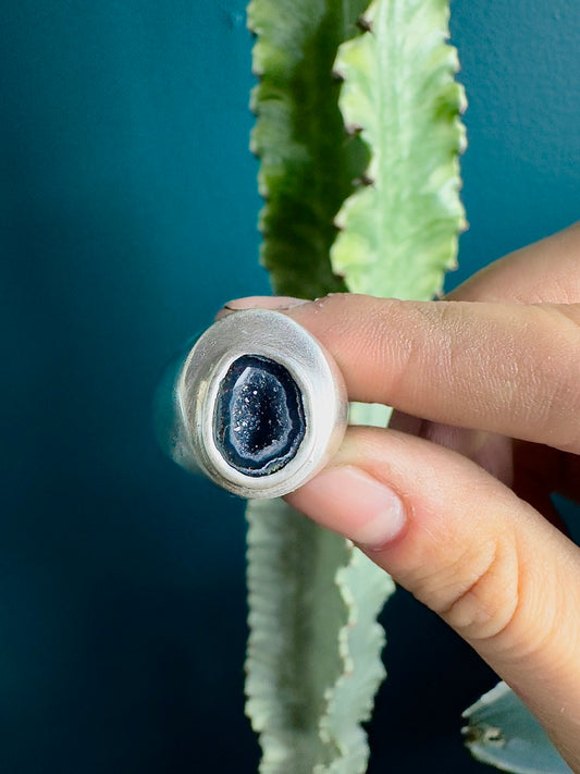 Geode Signet Ring