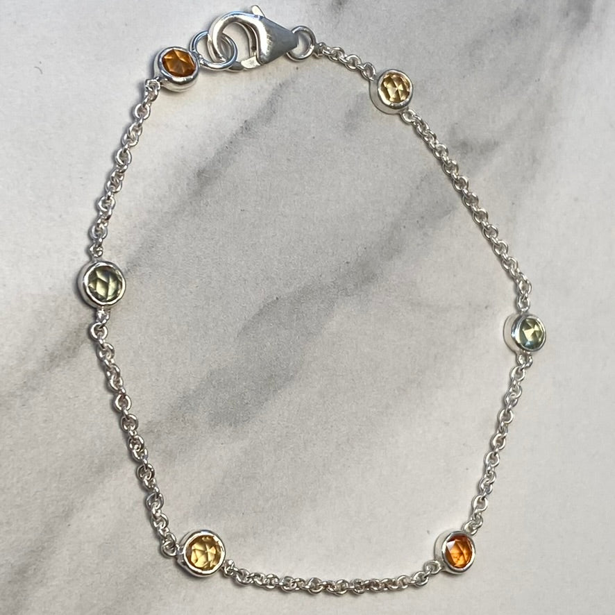 Multicolor Sapphire Bracelet