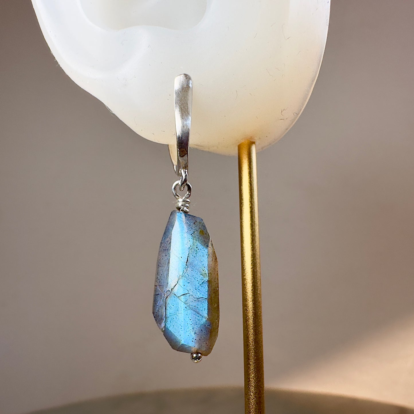 Blue Labradorite Earring