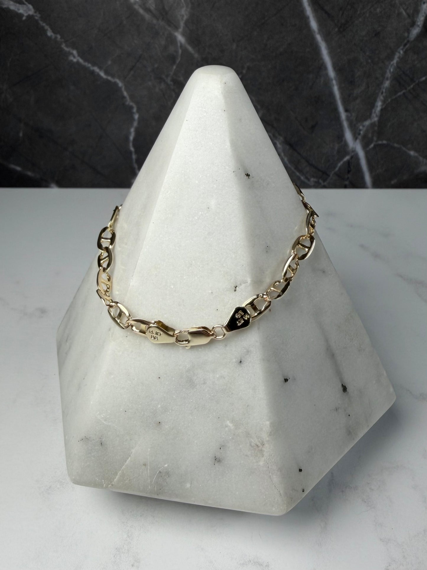 Anchor Chain Bracelet | 14k Yellow Gold | LUX FORGE Legacy Collection