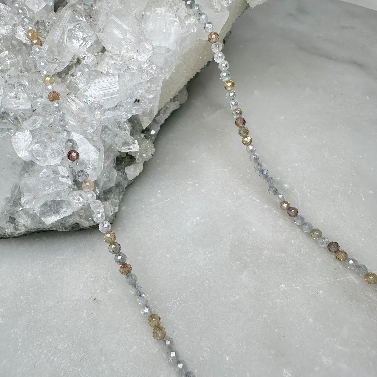 Natural Zircon Necklace | Sterling Silver