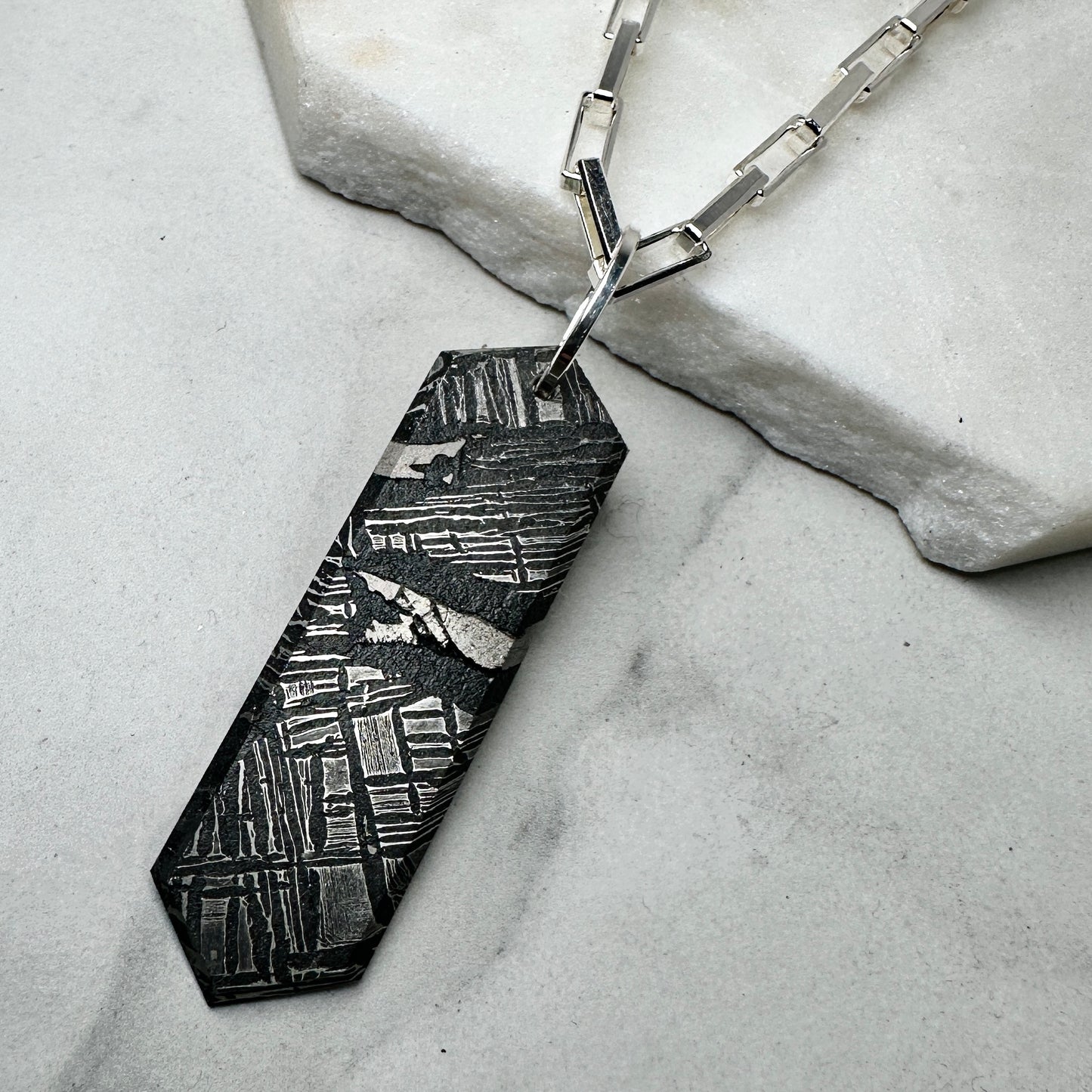 Aletay Meteorite Pendant | Sterling Silver