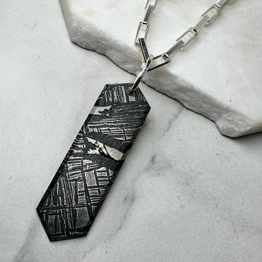 Aletay Meteorite Pendant | Sterling Silver