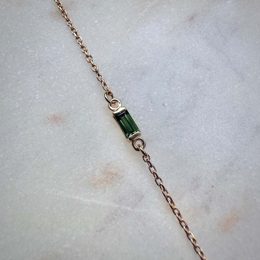 Stackable Gemstone Solitaire Bracelets | 14k Yellow Gold