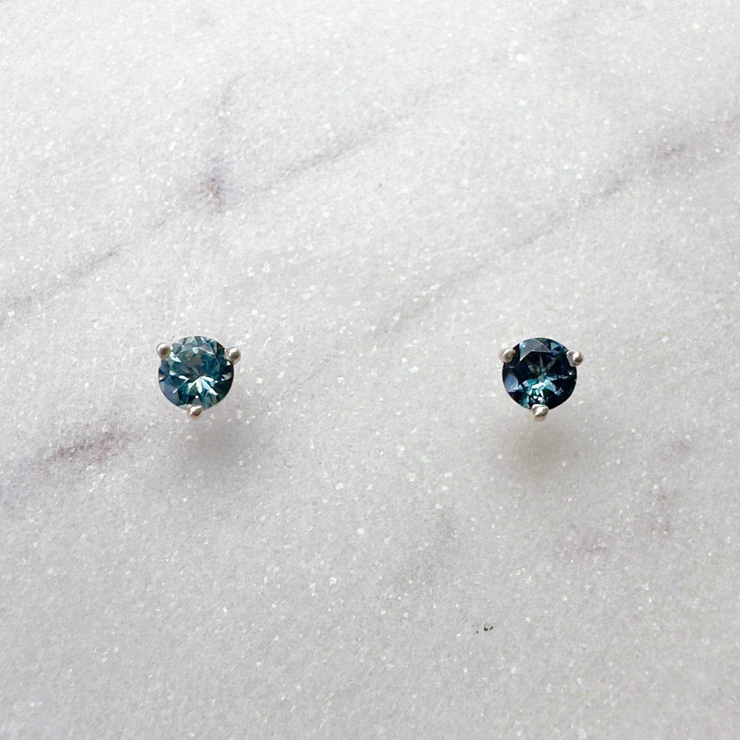 Gemstone Stud Earring: 3 Prong ‘Cocktail’ Style Setting