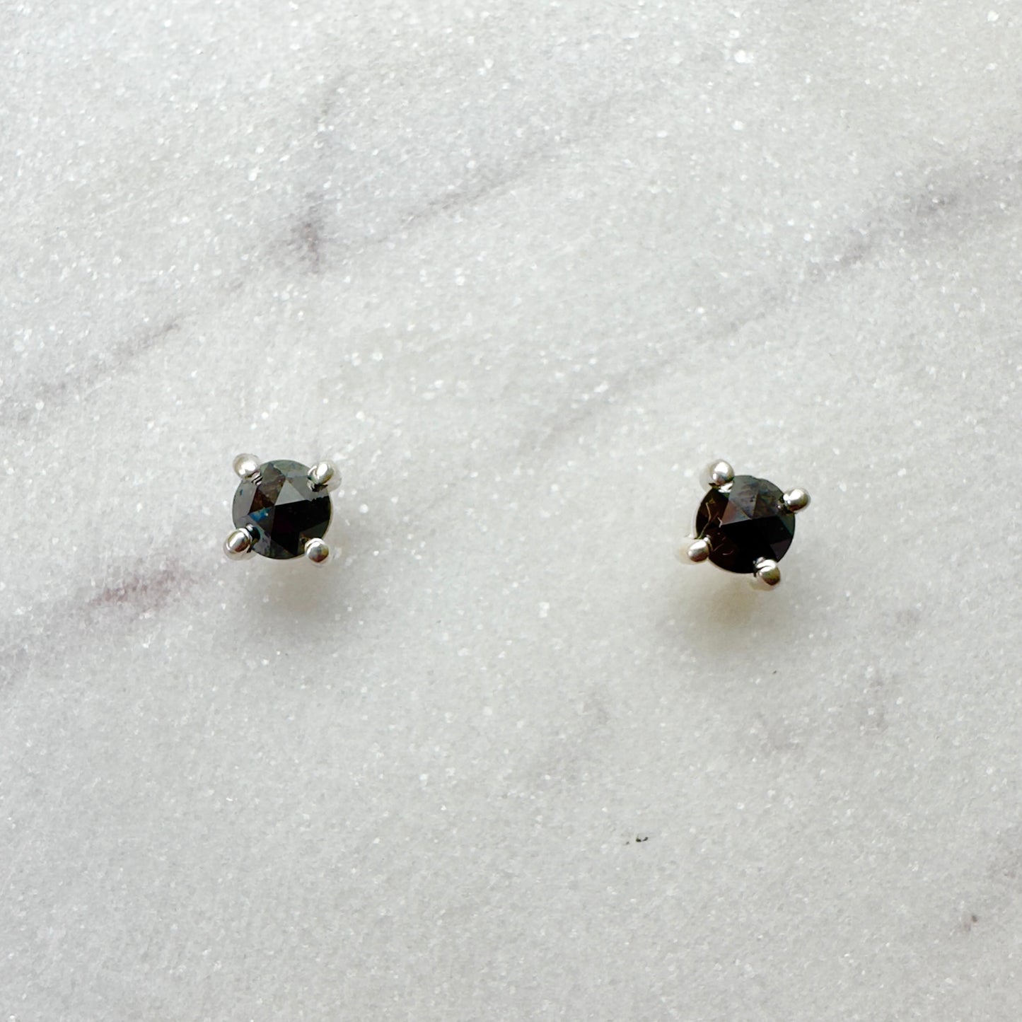 Gemstone Stud Earrings: 4 Prong Settings