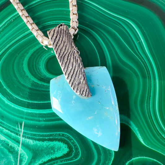 Blue Turquoise Floating Pendant