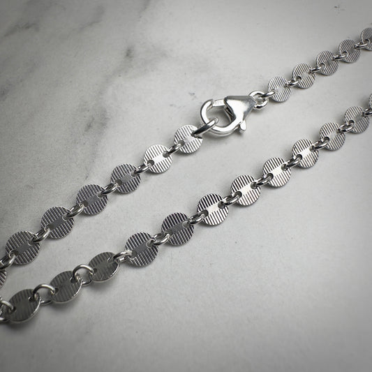 Patterned Cable Chain | Sterling Silver