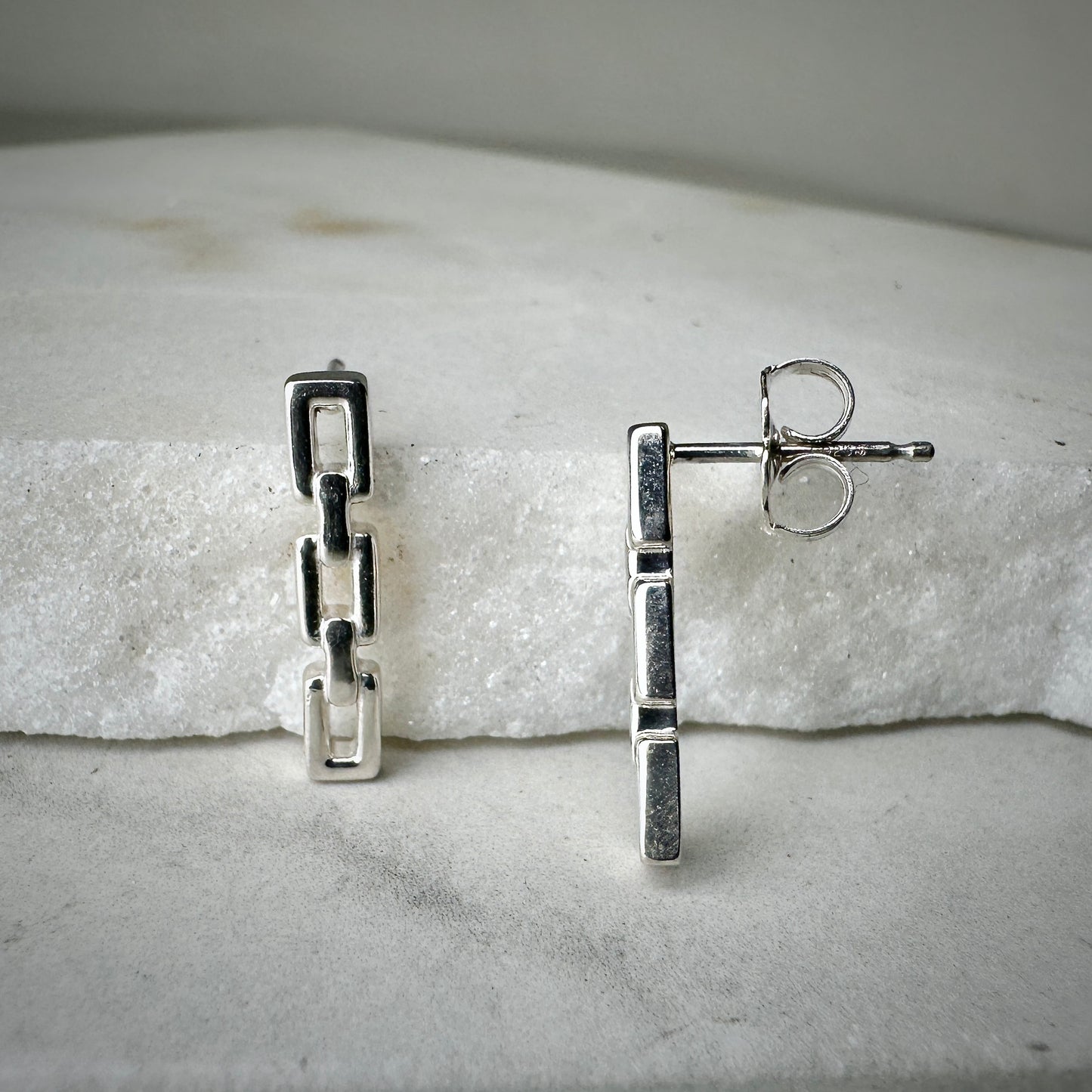 Chain Link Drop Earrrings