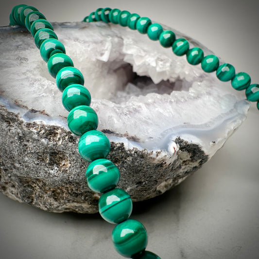 Malachite Beaded Necklace