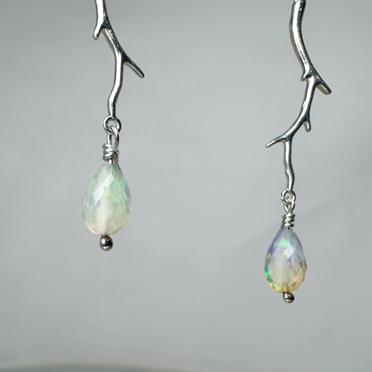 Opal Branch Earrings | Sterling Silver