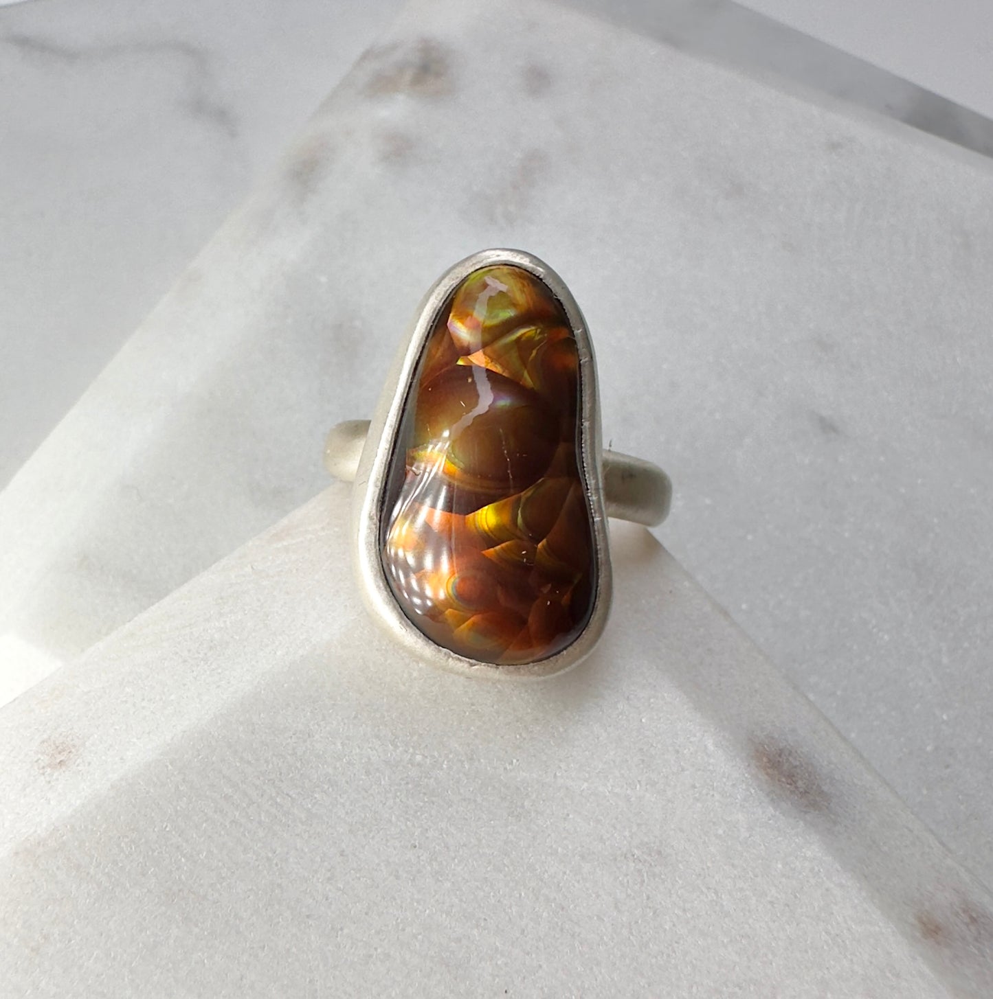 Fire Agate Ring