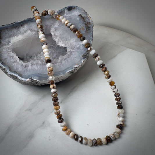 Petrified Wood Beaded Necklace