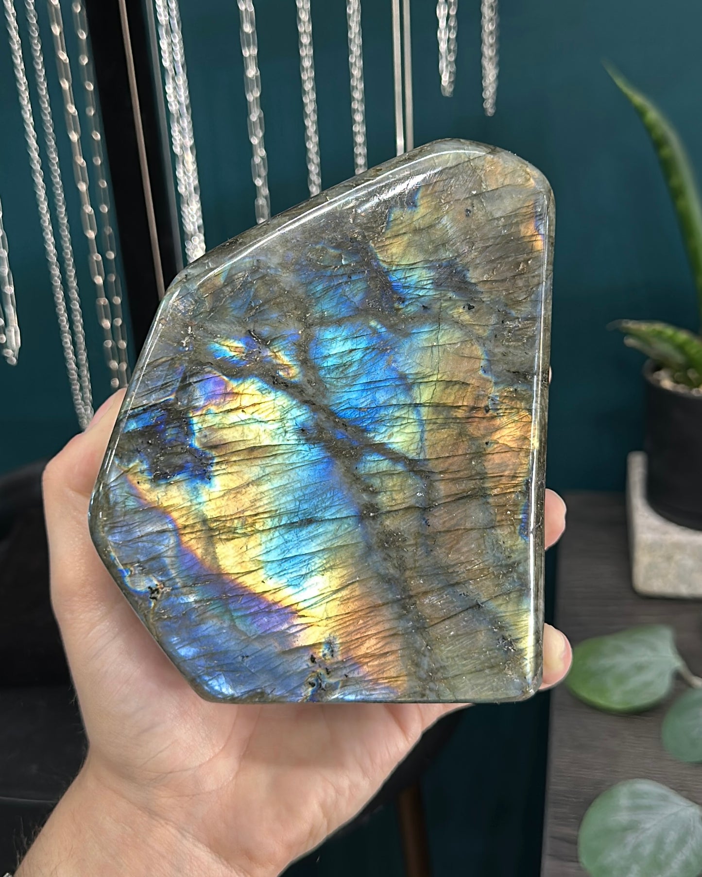 Rainbow Labradorite Polished Freeform | Medium Sized