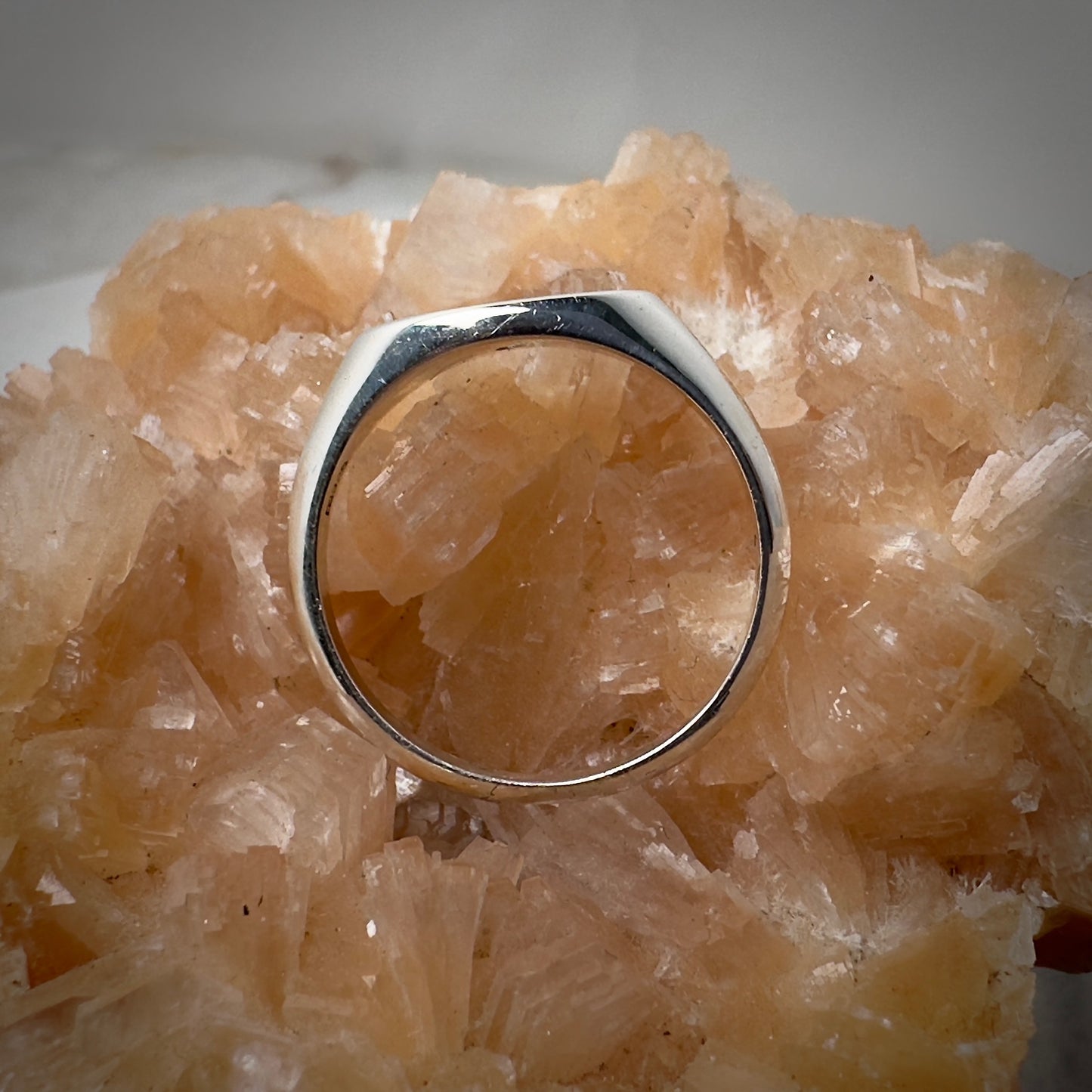 Blue Sapphire Starburst Ring in Sterling Silver