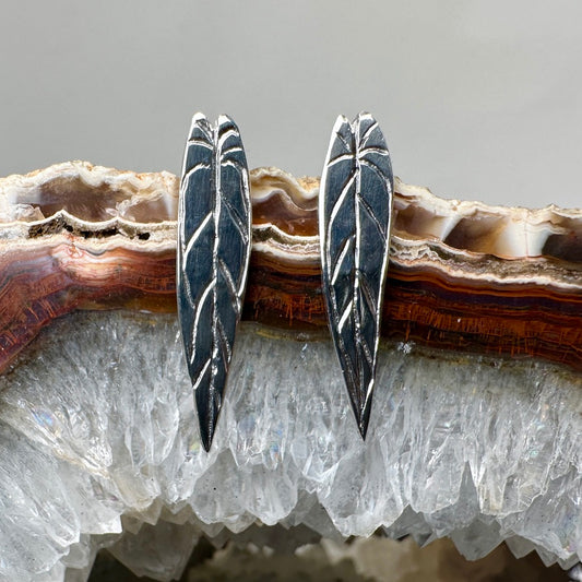 Anthurium Warocqueanum Stud Earrings | Sterling Silver