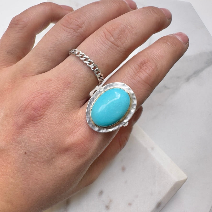 Sleeping Beauty Turquoise Statement Ring