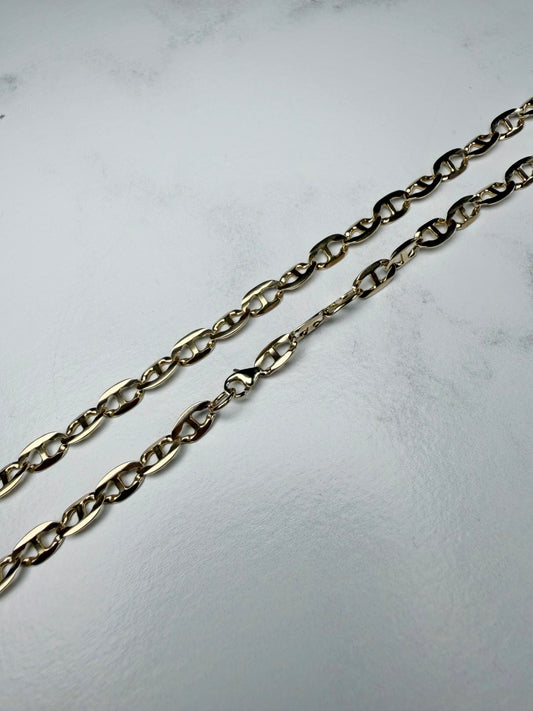 Anchor Chain Necklace | 14k Yellow Gold | LUX FORGE Legacy Collection