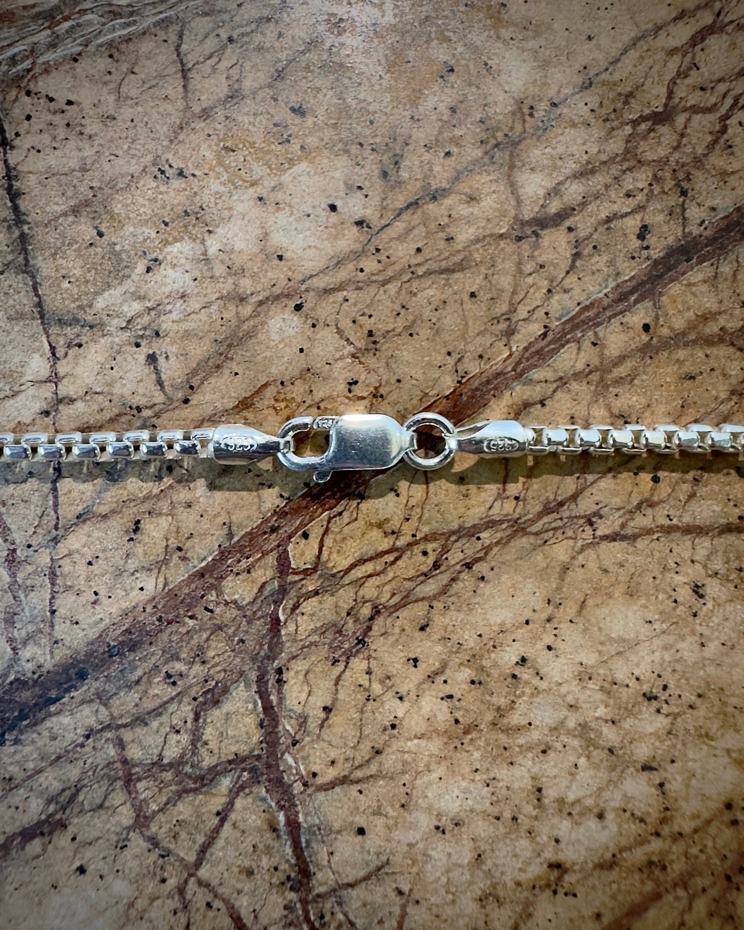 Rounded Box Chain in Sterling Silver | 2.1mm wide