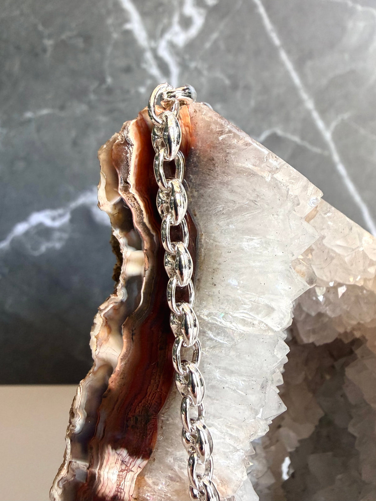 Puffed Anchor Chain | 5mm Wide | Sterling Silver