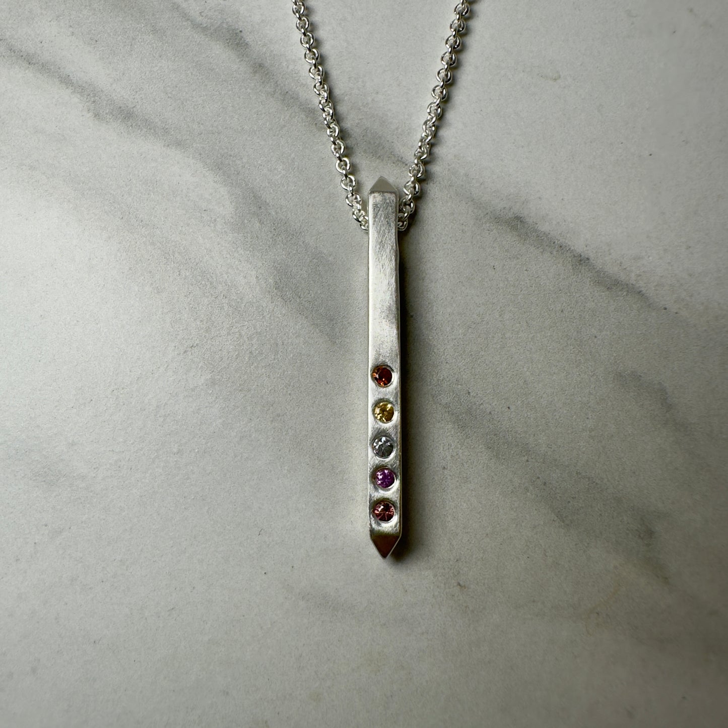 Lesbian Pride Bar Pendant