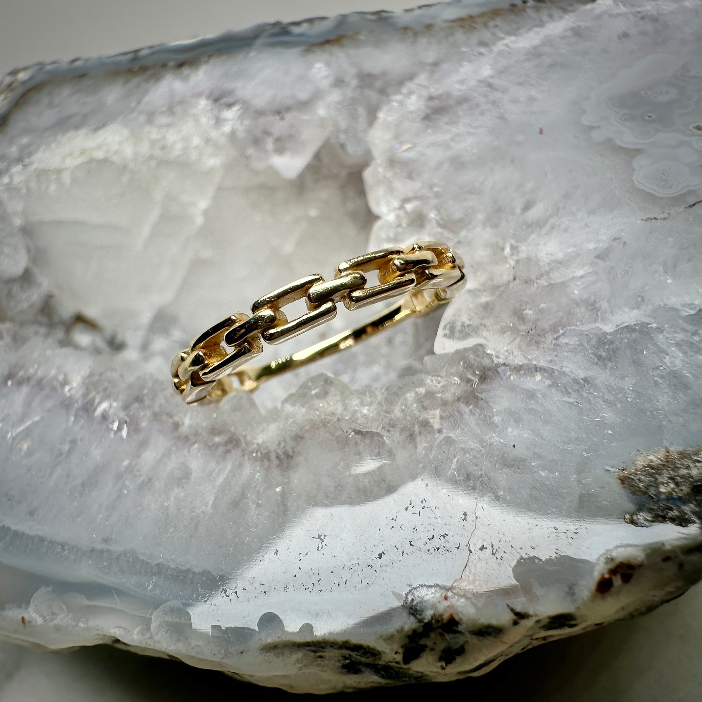 Chain Link Ring | 14k Yellow Gold