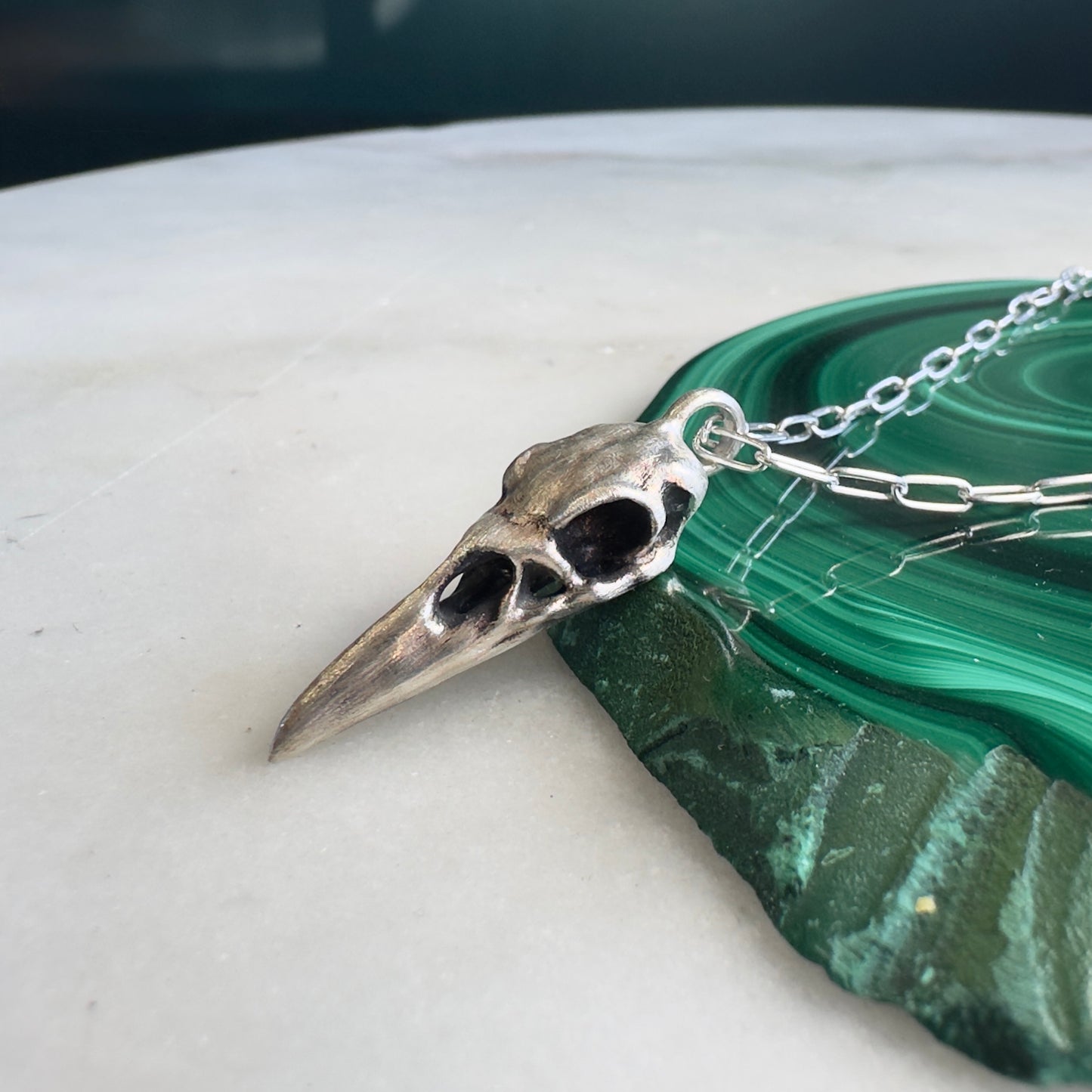 Raven Skull Pendant