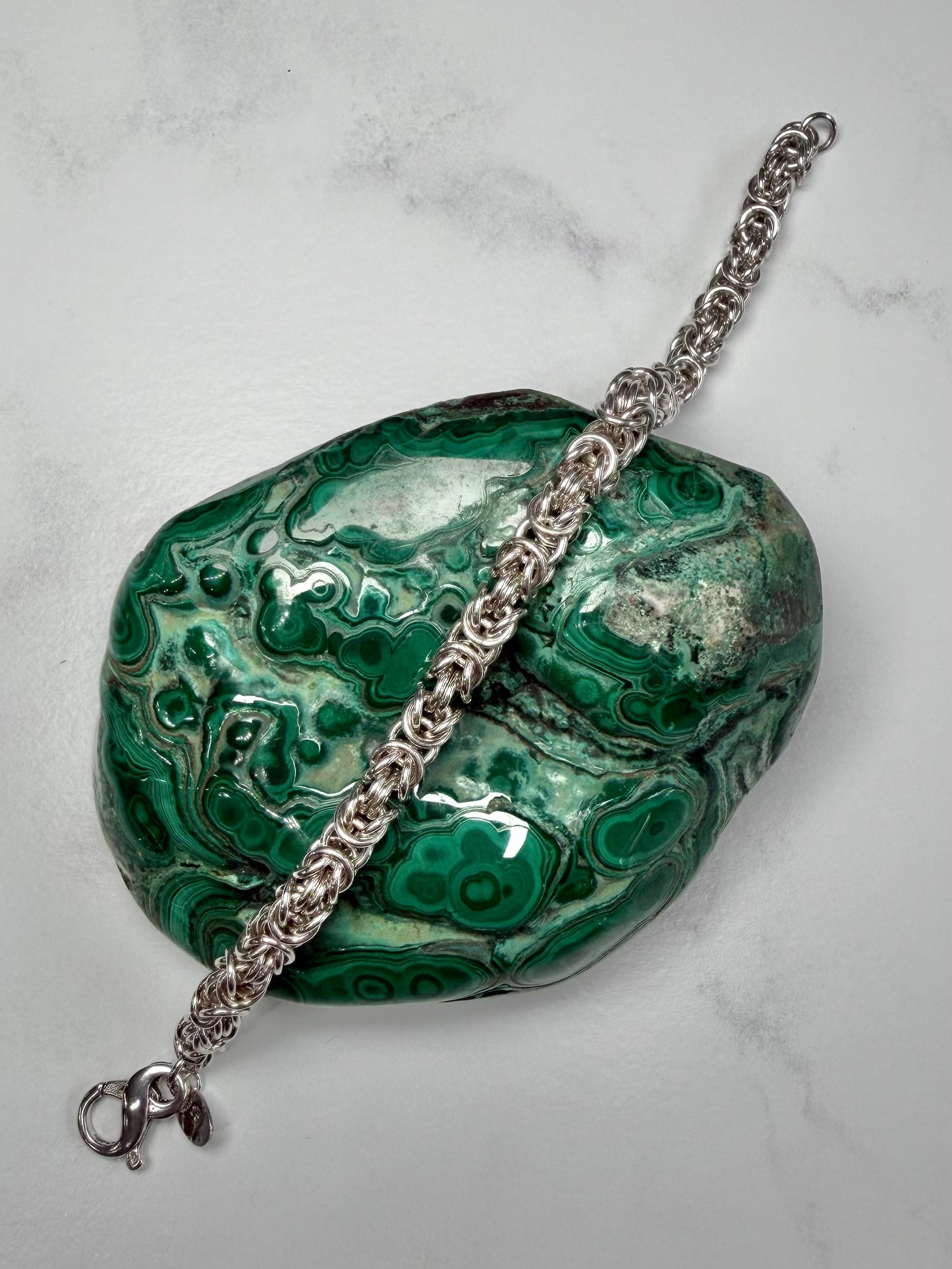 Round Byzantine Chain Bracelet | Sterling Silver | LUX FORGE Legacy Collection