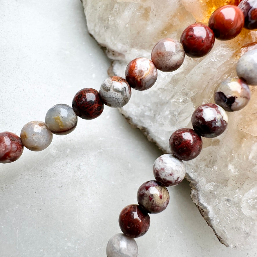 Laguna Lace Beaded Necklace | Sterling Silver