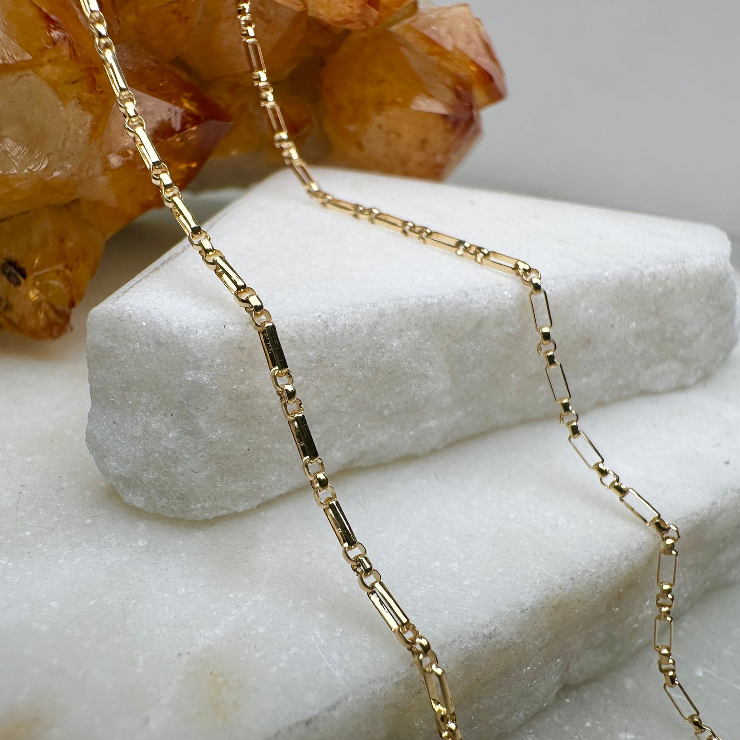 Long and Short Chain | 14k Yellow Gold