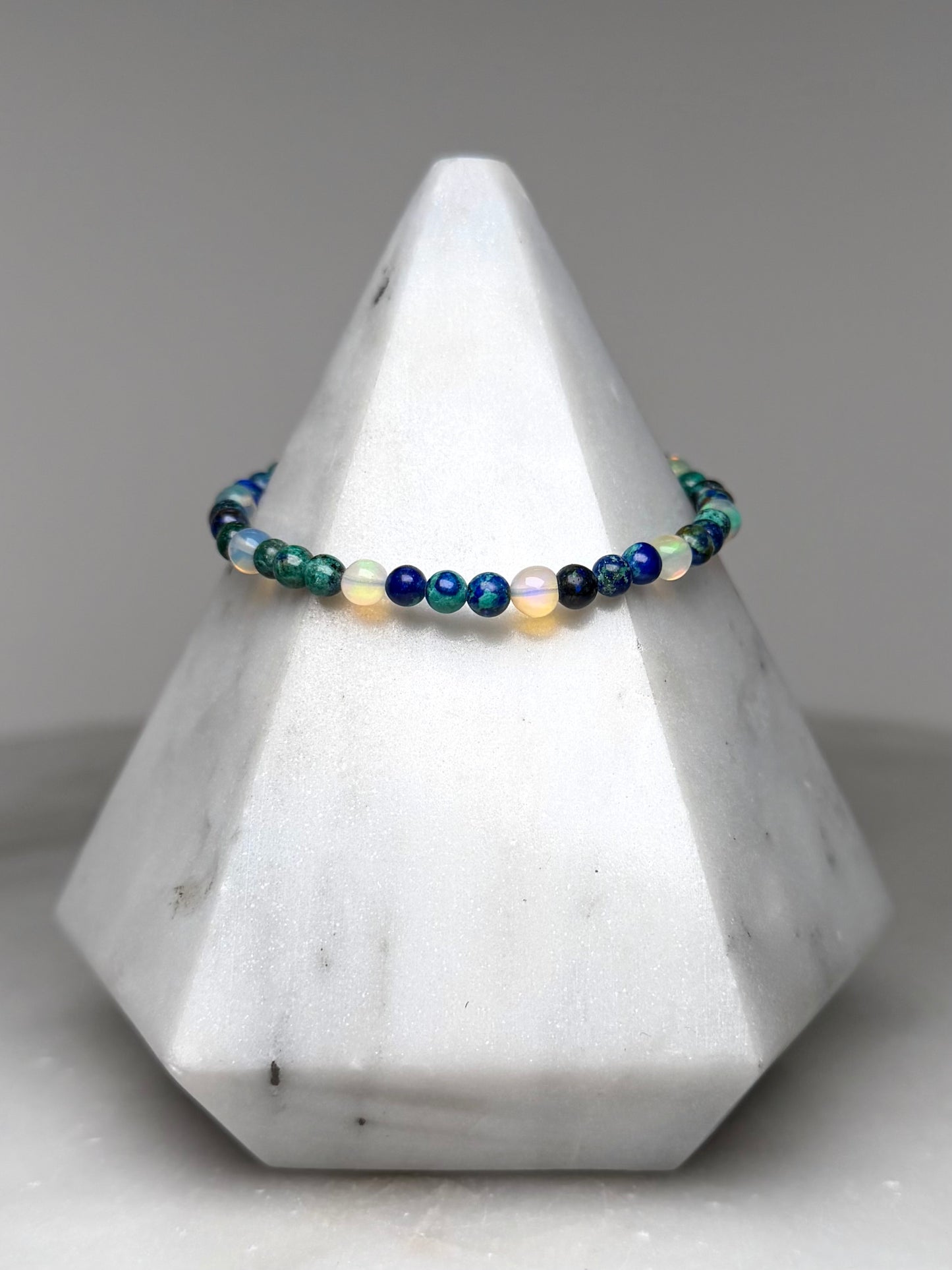 Azurite & Opal Bracelet | Sterling Silver