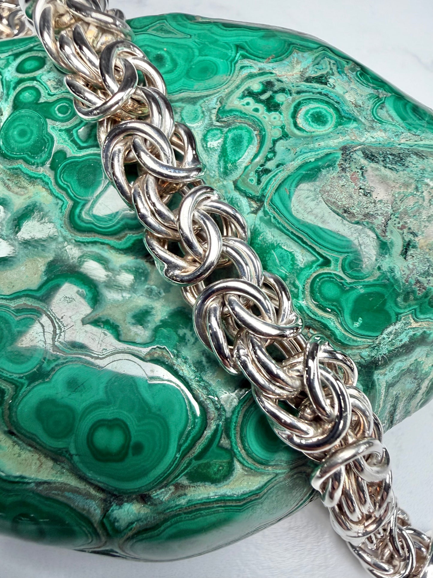 Oval Byzantine Chain Bracelet | Sterling Silver | LUX FORGE Legacy Collection