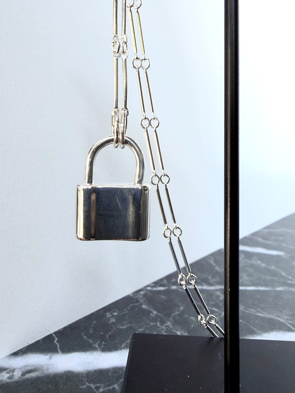 Padlock Necklace | Sterling Silver