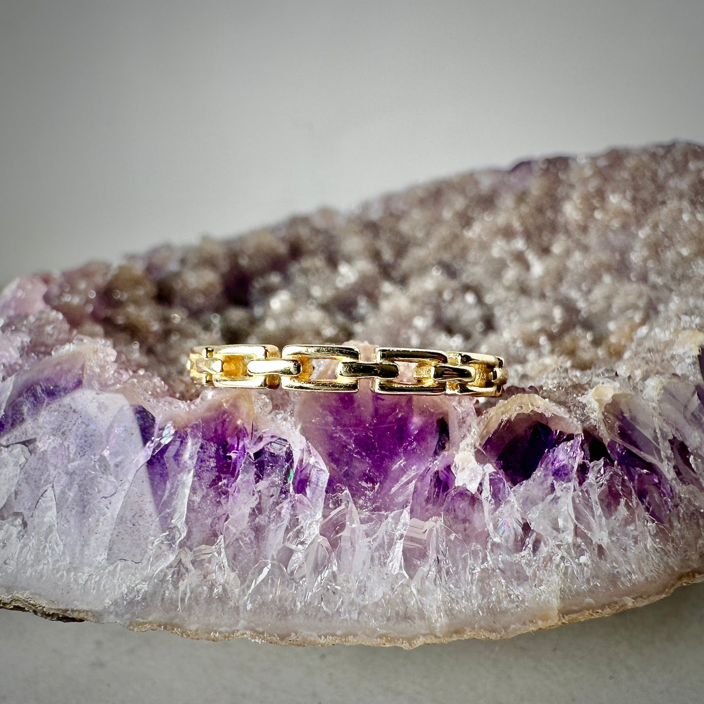 Chain Link Ring | 14k Yellow Gold