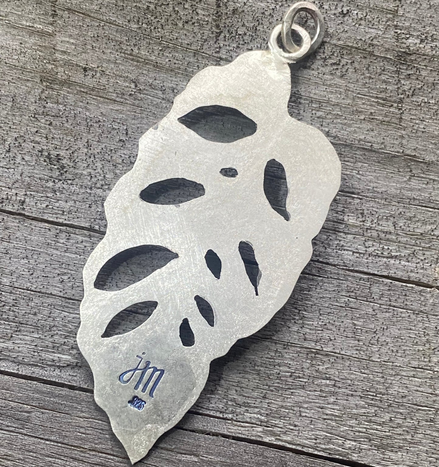 Monstera Acacoyaguensis Leaf Pendant