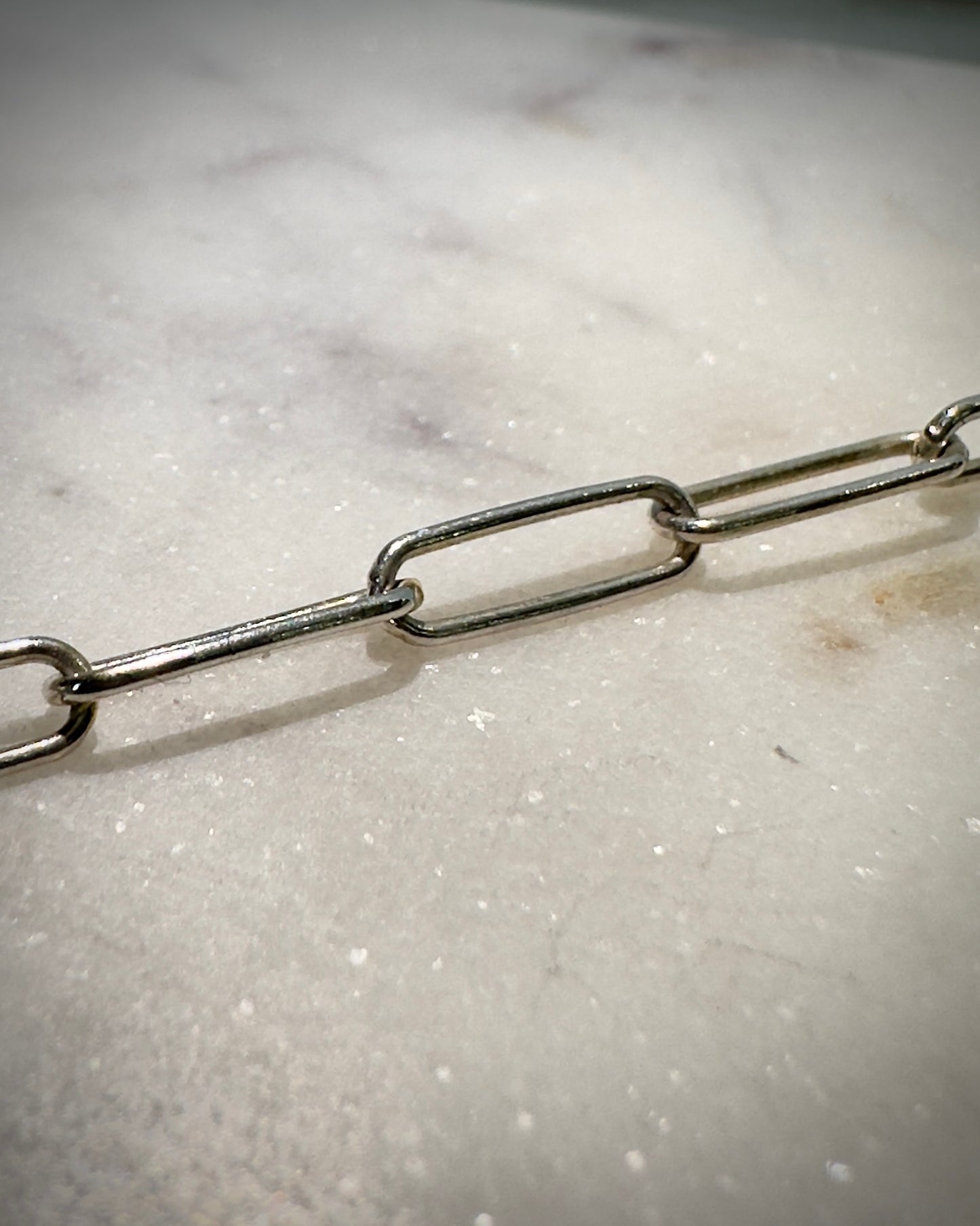 Medium Paperclip Chain in Sterling Silver | 3.5mm wide