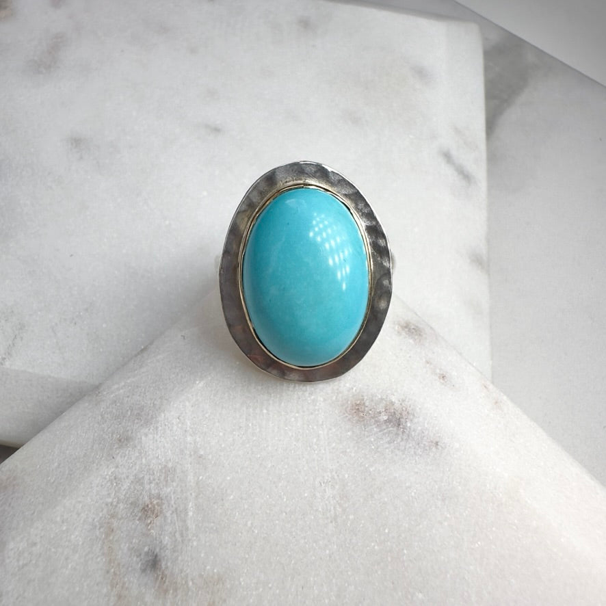 Sleeping Beauty Turquoise Statement Ring