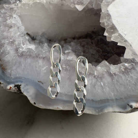 Figaro Chain Earrings | Sterling Silver