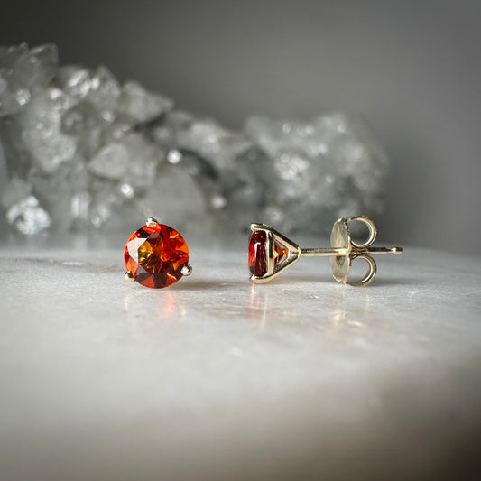 Madeira Citrine Stud Earrings