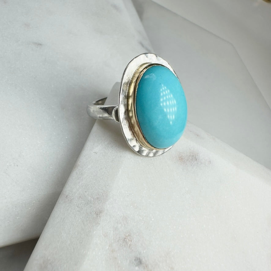 Sleeping Beauty Turquoise Statement Ring