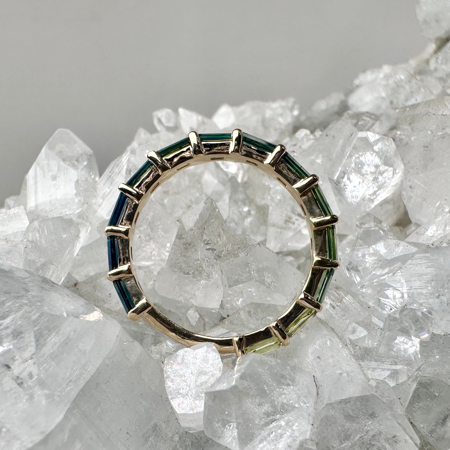 Sapphire Gradient Band | 14k Yellow Gold